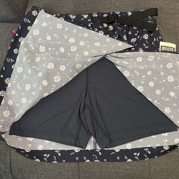 NEW‎ Duluth Trading Heirloom Gardening Skort w/ Belt Bag Blue Floral X-Large XL - Picture 5 of 13